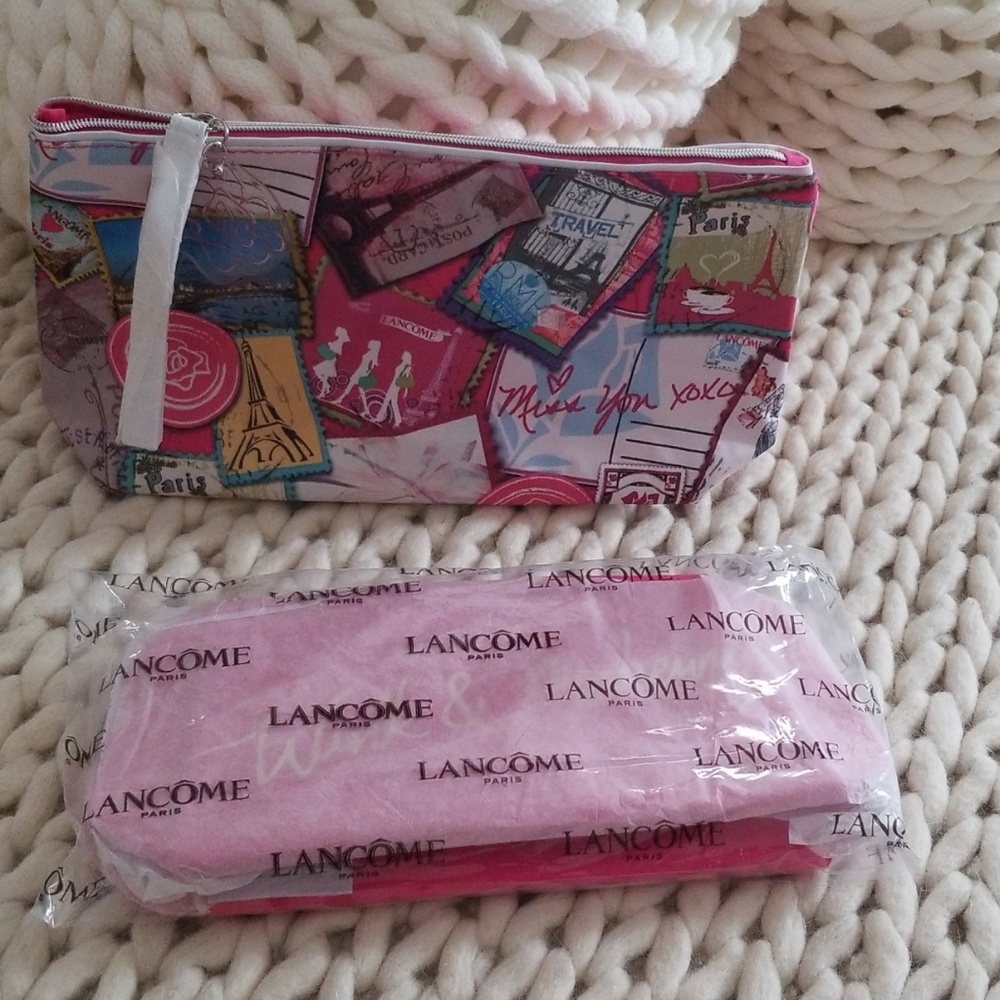 Lot of 2 Lancome Cosmetic Bags NWT